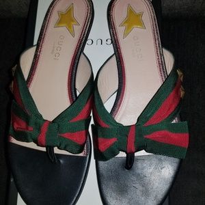 Gucci Web bow Sandals